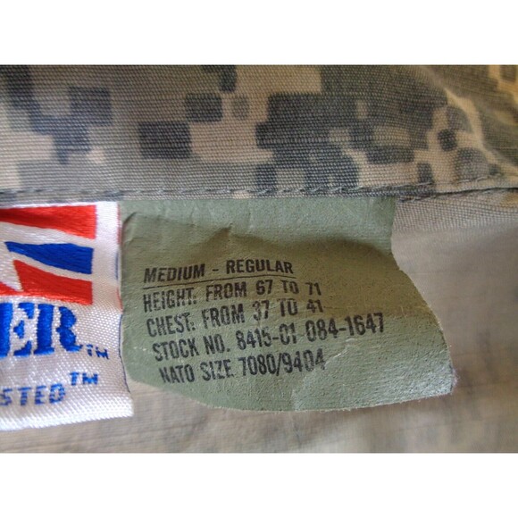 US Army Coat Combat Uniform Medium Regular FR Flame Resistant Camouflage - Picture 6 of 7